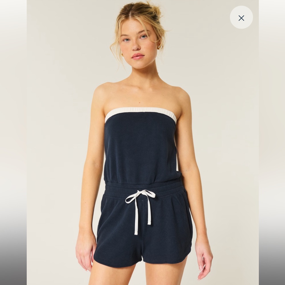 Hollister Gilly Hicks Cozy Strapless Waffle Onesie from Hollister